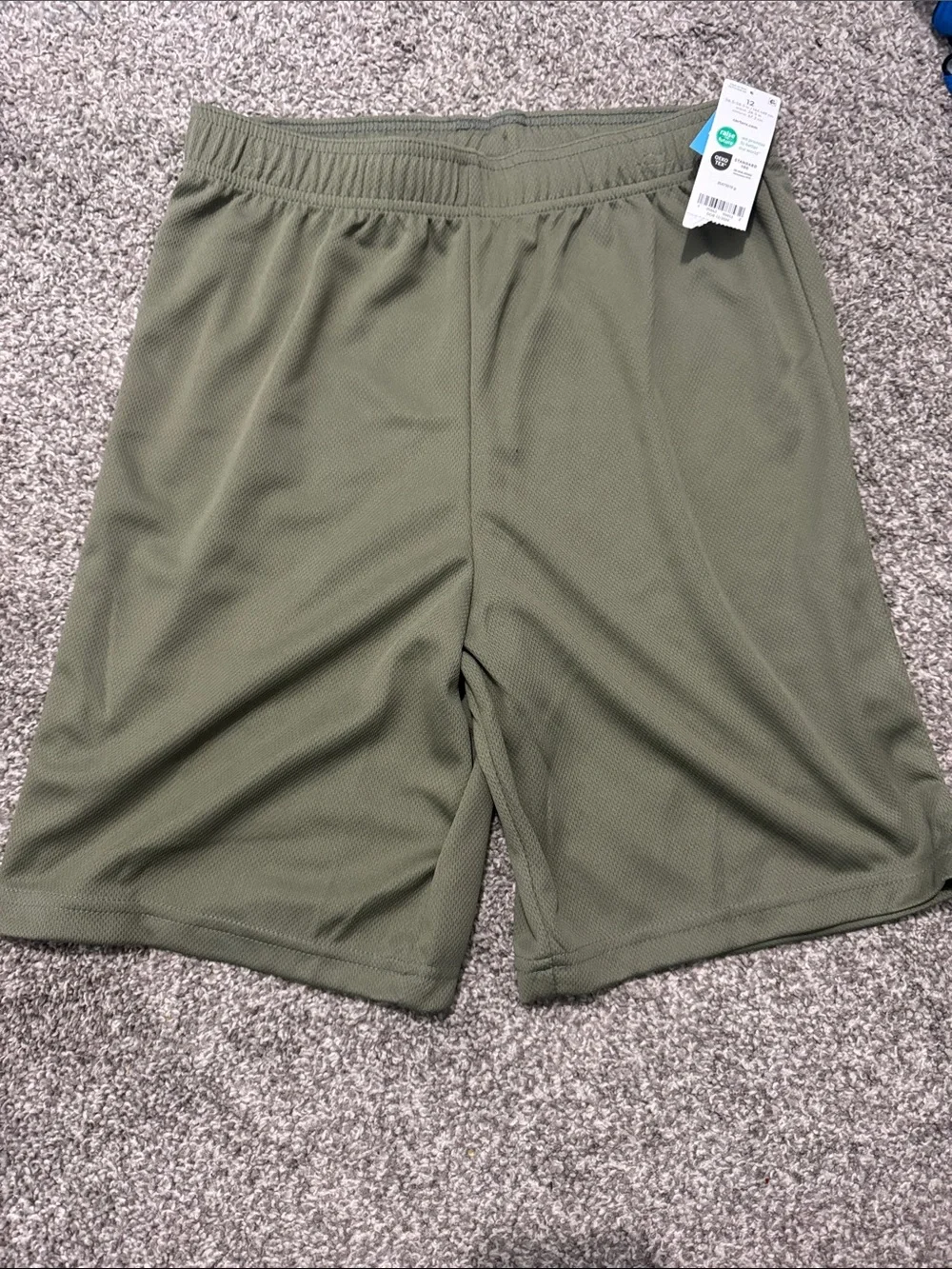 Carter's Olive Green Mesh Athletic Shorts